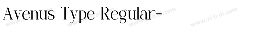 Avenus Type Regular字体转换 Avenus Type Regular字体转换